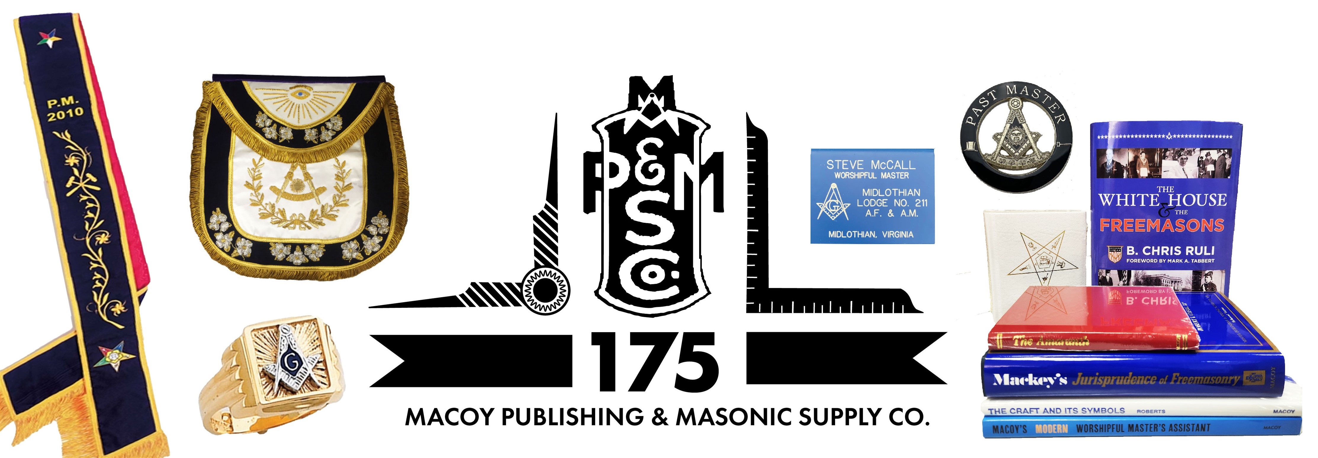 Macoy Rings Aprons Books 10,000+ items for Freemasons